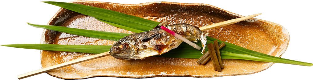 ヤマメの炭火焼